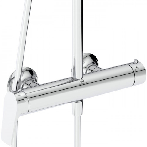 Ideal Standard La Dolce Vita Душевая стойка, смеситель для душа, верхний душ 30см, руч.душ Stick, шланг Idealflex 175см, цвет: хром