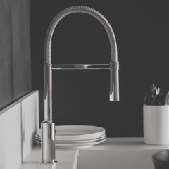 Ideal Standard Ceralook Смеситель для кухни высокий 360, с поворотным изливом, 2 типа струи - переключение кнопка, цвет: хром