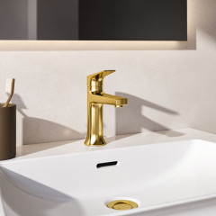 Ideal Standard La Dolce Vita Смеситель для раковины, на 1 отв, с донным клапаном, цвет: PVD Brushed Gold