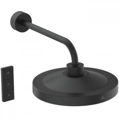 Ideal Standard Solos 3-функц.(Rain, Silkrain, SecondSkin) верхний душ 33см, с LED-подсветкой, с настенным держателем 40см, цвет: Черный матовый