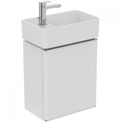 Ideal Standard Strada 2 Guest Раковина 500х350 мм, подвесная, с отв. под смес. слева , с крепежом и керам крышкой, цвет: белый глянец