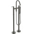 Ideal Standard Joy Neo Смеситель для ванны, напольный, с душевым набором, шлангом IDEALFLEX® 125см, цвет: PVD Magnetic Grey