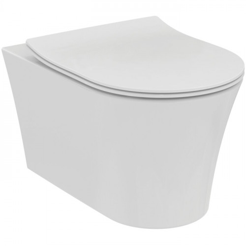 Ideal Standard La Dolce Vita Унитаз подвесной 545х360 мм безободковый RimLS+ с покрытием Ideal Plus, со скрытым крепежом , цвет: белый глянец
