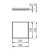 Ideal Standard Solos Подставка для душевых принадлежностей на раковину Solos 330x30 mm чёрный глянцевый