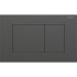 Geberit Sigma40 Клавиша для двойного смыва, квадратная: Хромированный черный / Матированный, легкоочищ. покр.