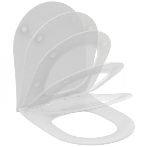 Ideal Standard Blend Curve Сиденье SLIM для унитаза, с микролифтом, быстосъемное, для T375101, T374901, T465501 , цвет: белый глянец