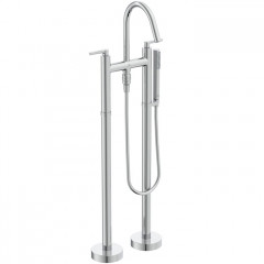 Ideal Standard Joy Neo Смеситель для ванны, напольный, с душевым набором, шлангом IDEALFLEX® 125см, цвет: хром