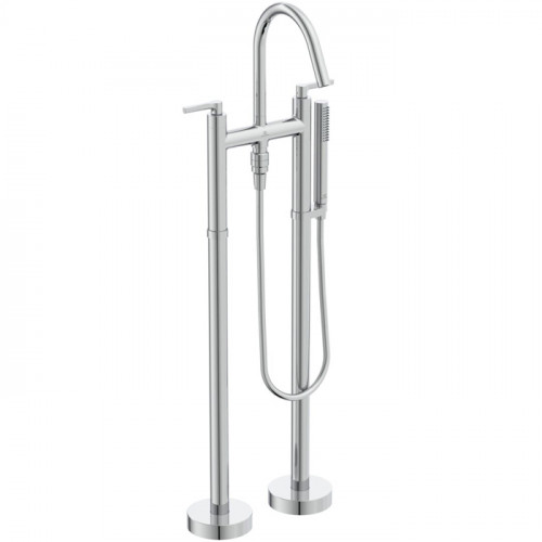 Ideal Standard Joy Neo Смеситель для ванны, напольный, с душевым набором, шлангом IDEALFLEX® 125см, цвет: хром