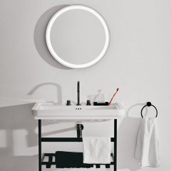 IS Conca Консоль для раковины 80 см 760x483x817мм E224101/E224201/E224301/T4362xx/T436501/T436401/T460401Без сифона E0079AA/T4441XG черный матовый