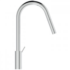 Ideal Standard Gusto Смеситель для кухни высокий с выдвижным изливом, поворотный 360°, цвет: хром
