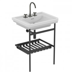 Ideal Standard Joy Neo Смеситель для раковины, на 3 отв, с донным клапаном, цвет: PVD Magnetic Grey