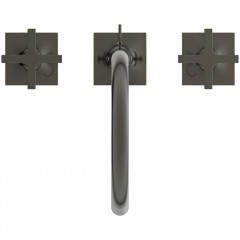 Ideal Standard Joy Neo Смеситель для раковины, на 3 отв, с донным клапаном, цвет: PVD Magnetic Grey