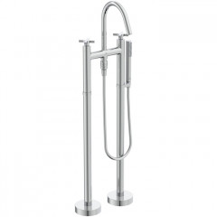 Ideal Standard Joy Neo Смеситель для ванны, напольный, с душевым набором, шлангом IDEALFLEX® 125см, цвет: хром