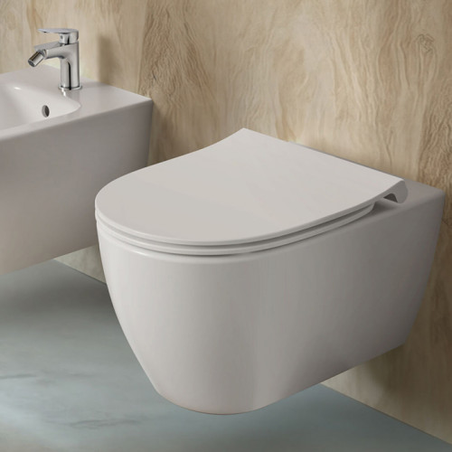 Ideal Standard i.life O Унитаз подвесной 535х350 мм безободковый+смыв:HydroTwIdeal (торнадо), с крепежом для скрытого монтажа, цвет: белый глянец