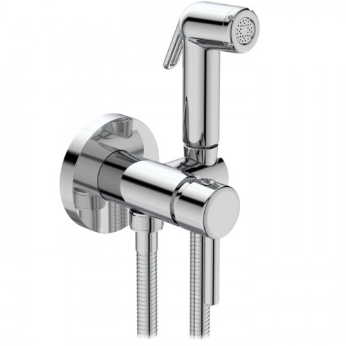 Ideal Standard Idealspray Гигиенический душ: встр. смеситель, держатель лейки, шланг 125 см, лейка - кнопка - пластик, цвет: хром