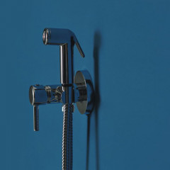 Ideal Standard Idealspray Гигиенический душ: встр. смеситель, держатель лейки, шланг 125 см, лейка - кнопка - пластик, цвет: хром