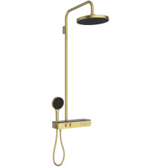 Ideal Standard Ceratherm Solos Душевая стойка, термостат, верхний душ 30см, руч.душ 13см, шланг 175см, цвет: PVD Brushed Gold