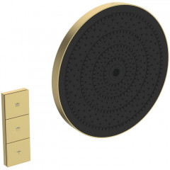 Ideal Standard Solos 3-функц.(Rain, Silkrain, SecondSkin) верхний душ 30см, цвет: PVD Brushed Gold