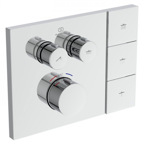Ideal Standard Ceratherm Navigo Solos Смеситель для душа, встраиваемый, термостатический, без комплектом EASY-BOX A1000NU, цвет: хром