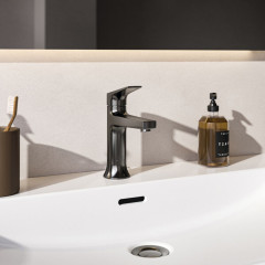 Ideal Standard La Dolce Vita Смеситель для раковины, на 1 отв, с донным клапаном, цвет: PVD Magnetic Grey