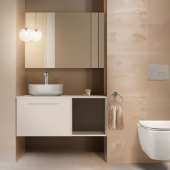 Ideal Standard i.life O Унитаз подвесной 535х350 мм безободковый+смыв:HydroTwIdeal (торнадо), с крепежом для скрытого монтажа, цвет: белый глянец