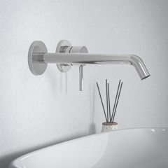 Ideal Standard Ceraline Nuovo Смеситель однорычажный для раковины на 2 отверстия из стены, излив 220 мм, внешняя часть, цвет: хром