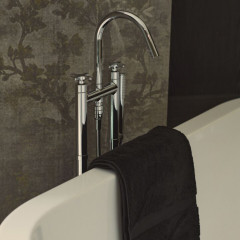 Ideal Standard Joy Neo Смеситель для ванны, напольный, с душевым набором, шлангом IDEALFLEX® 125см, цвет: хром