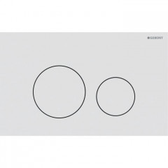 Geberit Sigma40 Клавиша для двойного смыва, круглая: Белый матовый / легкоочищ. покр.
