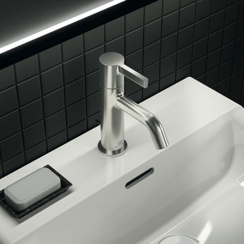 Ideal Standard Joy Смеситель для раковины, на 1 отв, с донным клапаном, цвет: PVD Silver Storm