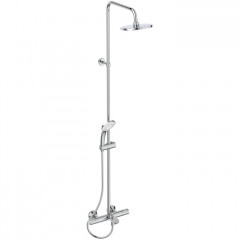Ideal Standard Ceratherm T25 Душевая система с изливом и термостатом и ручным душем, корпус Coolbody, руч. душ: 3 режима, верх. душ: 200 мм, цвет: хро