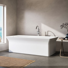 Ideal Standard Joy Смеситель для ванны, напольный, с ручным душем Stick, шланг Idealflex 125см, без A6133NU, цвет: хром