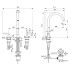 Ideal Standard Joy Neo Смеситель для раковины, на 3 отв, с донным клапаном, цвет: PVD Magnetic Grey