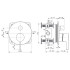 Ideal Standard Joy смеситель для душа, встраиваемый, без комплектом EASY-BOX A1000NU, цвет: PVD Magnetic Grey