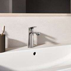 Ideal Standard Ceralife O Смеситель для раковины H100, с донным клапаном, цвет: хром