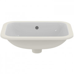 Ideal Standard Connect Раковина 500х380 мм, прямоугольная, встриваемая снизу без отв. под смес., с крепежом, цвет: белый глянец