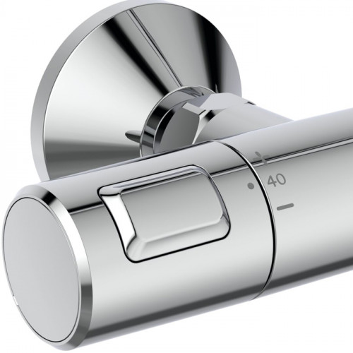 Ideal Standard Ceratherm T25 Душевая система с изливом и термостатом и ручным душем, корпус Coolbody, руч. душ: 3 режима, верх. душ: 200 мм, цвет: хро
