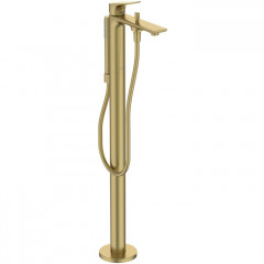 Ideal Standard La Dolce Vita Смеситель для ванны, напольный, с ручным душем, без A6133NU, цвет: PVD Brushed Gold