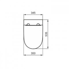 Ideal Standard i.life O Сиденье SLIM для унитаза, с микролифтом, быстосъемное цвет: белый глянец