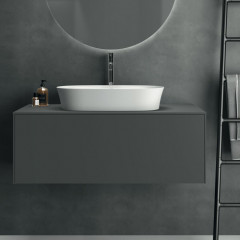 Ideal Standard Ipalyss Раковина 600х380хh120 мм, накладная, овальная, без отв. под смес., с крепежом, шаблоном, покрытие: Diamatec® цвет: белый глянец