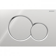 Geberit Sigma01 Клавиша для двойного смыва, круглая: Глянцевый хром (замена 115.770.GM.5)