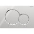 Geberit Sigma01 Клавиша для двойного смыва, круглая: Глянцевый хром (замена 115.770.GM.5)