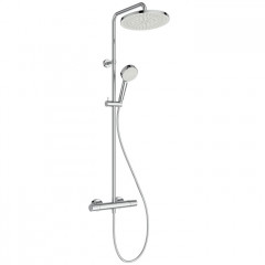 Ideal Standard Ceratherm T25 Душевая система с термостатом и ручным душем и шлангом, корпус Coolbody, руч.душ: 3 режима, верх. душ: 250 мм, цвет: хром