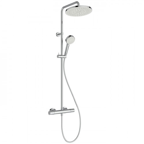 Ideal Standard Ceratherm T25 Душевая система с термостатом и ручным душем и шлангом, корпус Coolbody, руч.душ: 3 режима, верх. душ: 250 мм, цвет: хром