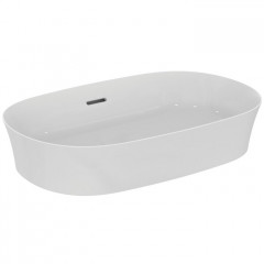 Ideal Standard Ipalyss Раковина 600х380хh120 мм, накладная, овальная, без отв. под смес., с крепежом, шаблоном, покрытие: Diamatec® цвет: белый глянец