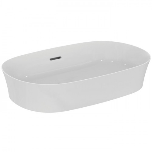 Ideal Standard Ipalyss Раковина 600х380хh120 мм, накладная, овальная, без отв. под смес., с крепежом, шаблоном, покрытие: Diamatec® цвет: белый глянец