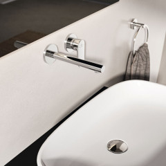 Ideal Standard Ceralife O Настенный смеситель для раковины излив: 180 мм, без донного клапана, для монтажа с A1313NU цвет: хром