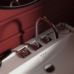 Ideal Standard Joy Neo Смеситель для раковины, на 3 отв, с донным клапаном, цвет: хром