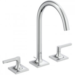 Ideal Standard Joy Neo Смеситель для раковины, на 3 отв, с донным клапаном, цвет: хром