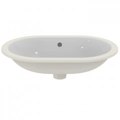 Ideal Standard Connect Раковина 620х410 мм, овальная, встриваемая снизу без отв. под смес., с крепежом, цвет: белый глянец