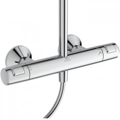 Ideal Standard Ceratherm T25 Душевая система с термостатом и ручным душем, корпус Coolbody, руч. душ: 3 режима, верх. душ: 200 мм, цвет: хром